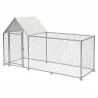 Enclos volailles 3x1x1,5m - Robuste avec toit bâché
