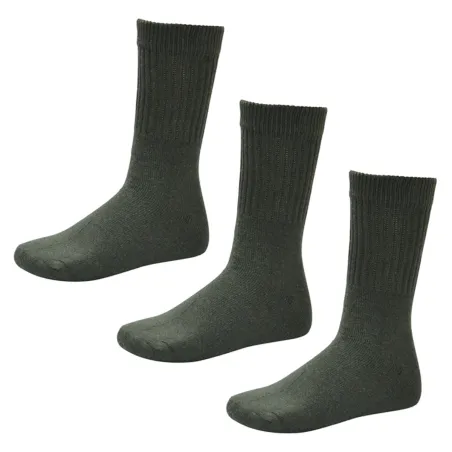 Lot de 3 paires de chaussettes militaires kaki