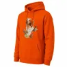 Sweat capuche épagneul Bartavel® orange vif 50% coton