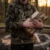 Sweat capuche camouflage Woodland - 80% coton 280g
