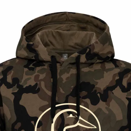 Sweat capuche camouflage Woodland - 80% coton 280g