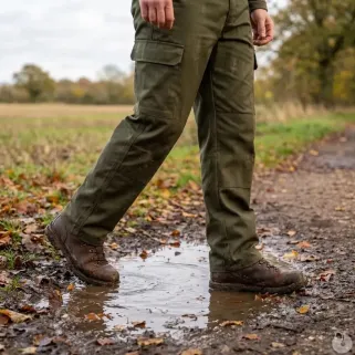 Pantalon homme kaki polycoton résistant 36-60