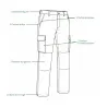 Pantalon homme kaki polycoton résistant 36-60