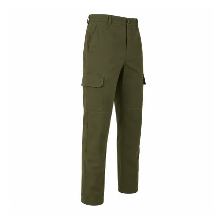 Pantalon homme kaki polycoton résistant 36-60