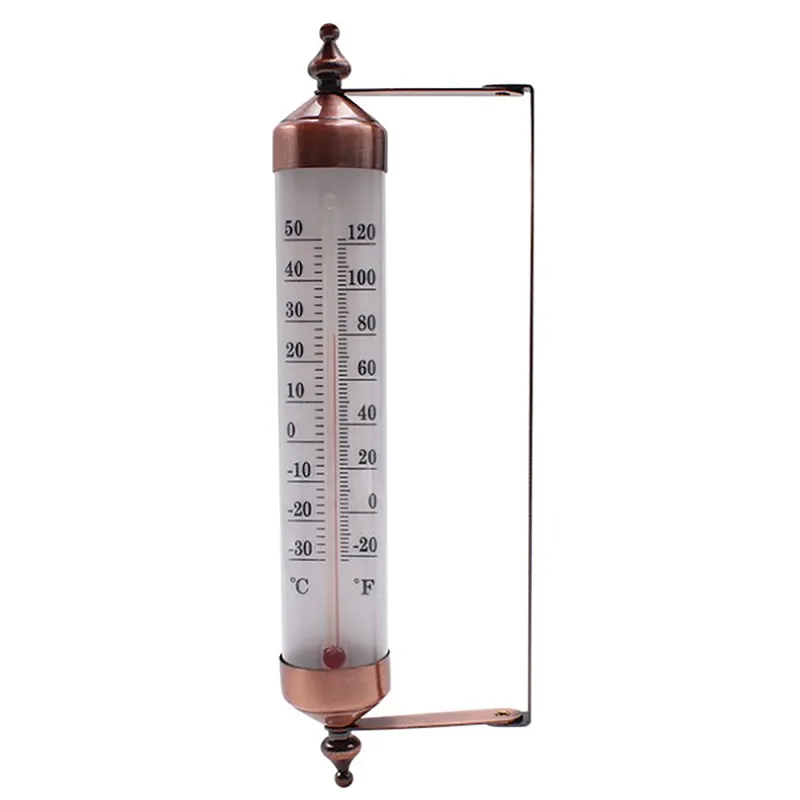 Thermomètre mural extérieur élégant 24,5 x 8,2 cm