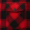 Chemise homme Brandit® carreaux rouge/noir - flanelle coton