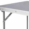 Table camping pliable 120x60 cm - légère et robuste