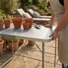Table camping pliable 120x60 cm - légère et robuste