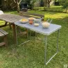 Table camping pliable 120x60 cm - légère et robuste