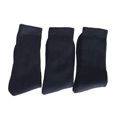 Lot de 3 paires de chaussettes mi-hautes noires 39-46