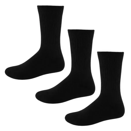 Lot de 3 paires de chaussettes mi-hautes noires 39-46
