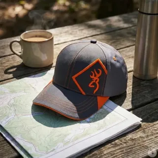 Casquette Helios respirante grise/orange - taille unique