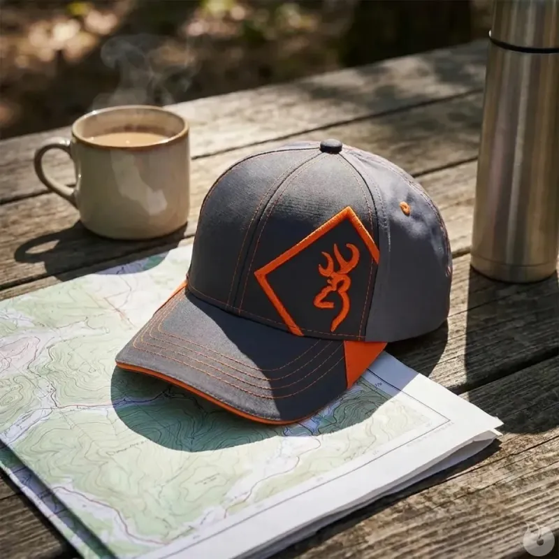 Casquette Helios respirante grise/orange - taille unique