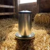 Mangeoire métal 40 kg pour volailles - Trémie réglable