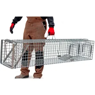Cage-piège Hardy 3 ressorts - Trappe 60° anti-corrosion 140 cm