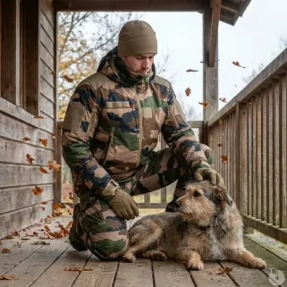 Parka Hardshell camo XMF 200 - Résistante et isolante