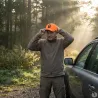 Casquette More Pet orange respirante - Sécurité chasse