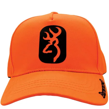 Casquette More Pet orange respirante - Sécurité chasse