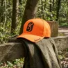 Casquette More Pet orange respirante - Sécurité chasse