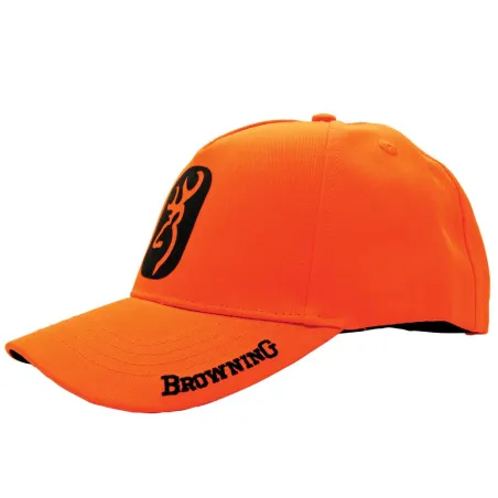Casquette More Pet orange respirante - Sécurité chasse