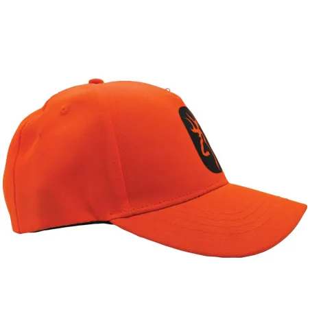 Casquette More Pet orange respirante - Sécurité chasse