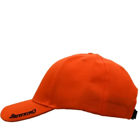 Casquette More Pet orange respirante - Sécurité chasse