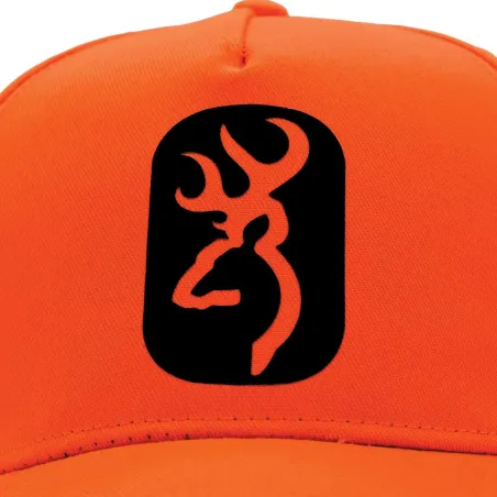 Casquette More Pet orange respirante - Sécurité chasse
