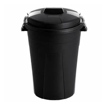 Conteneur grain 100L noir - Stockage sécurisé pour animaux