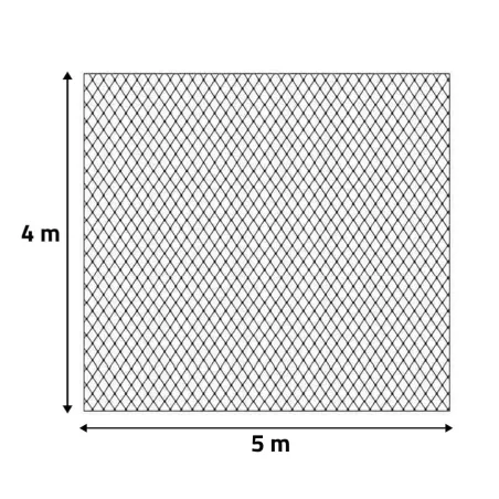 Filet anti-oiseaux 4x5m - Maille 15mm en nylon résistant