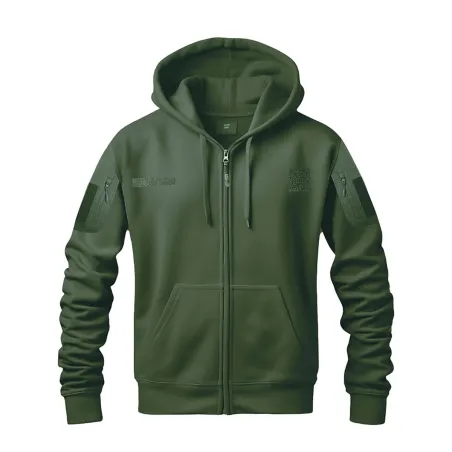 Sweat Militaire Spider Homme Vert - Capuche - DCA France