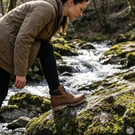 Chaussures Grass cuir imperméable marron - Élevage & Outdoor