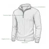 Pull homme olive col camionneur - Style militaire Brandit®