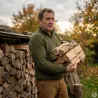Pull homme olive col camionneur - Style militaire Brandit®