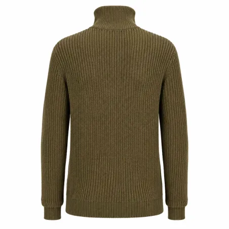 Pull homme olive col camionneur - Style militaire Brandit®