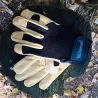 Gants bûcheron cuir de chèvre - Protection renforcée beige/noir