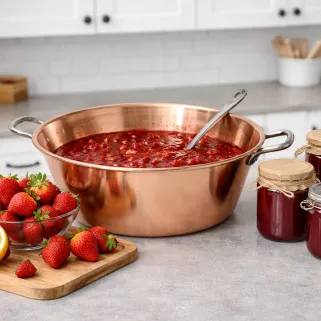 Bassine à confiture en cuivre Ø26 cm - 3,5 L
