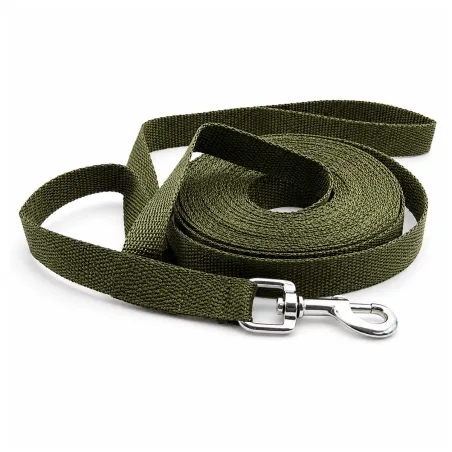 Longe 15m x 20mm verte pour chien - Liberté sécurisée