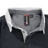 Polo FAST coton bleu marine manches longues M à 3XL
