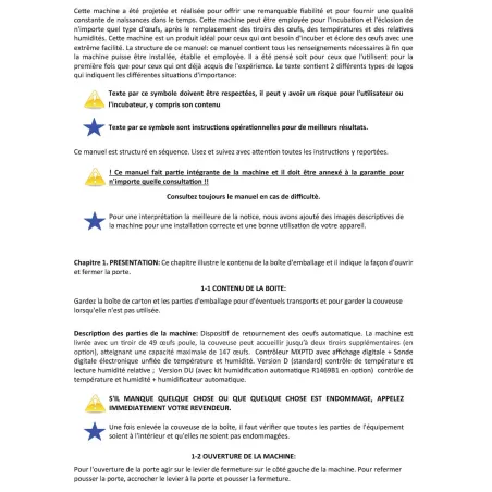 Couveuse multi-espèces avec tiroirs et panier d'éclosion