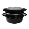 Friteuse émaillée avec couvercle et panier Ø26cm