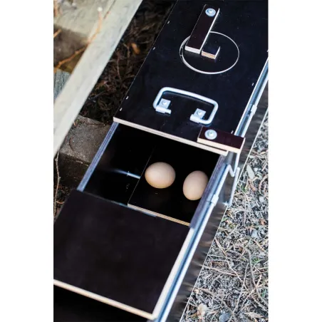 Piège bois 2 entrées pour nuisibles 119x19x24 cm