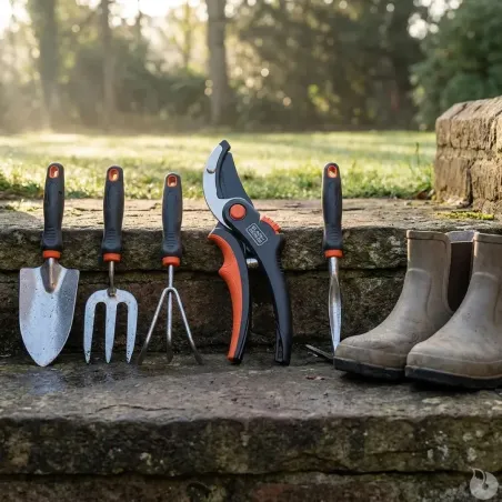 Sécateur Black&Decker 20cm - Précision et confort