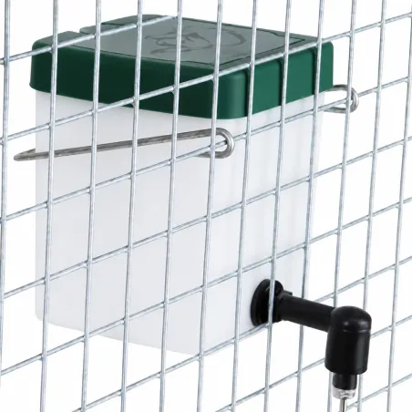 Abreuvoir pipette 0,5L pour lapins - Fixation cage PVC