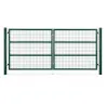 Portail 2 vantaux vert 3x1,5m - Maille 50mm acier