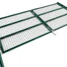 Portail 2 vantaux vert 3x1,5m - Maille 50mm acier