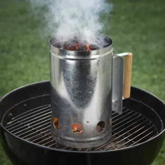 Cheminée d'allumage BBQ - 16x27,5 cm pour grillades parfaites