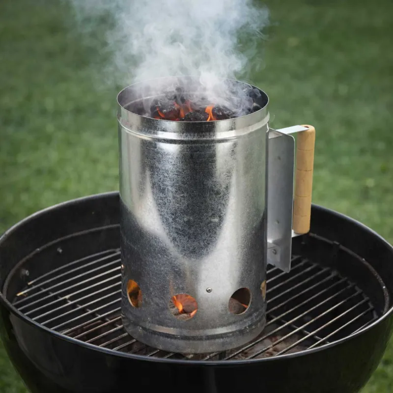 Cheminée d'allumage BBQ - 16x27,5 cm pour grillades parfaites