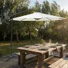 Parasol déporté Azur 3m - Toile résistante naturelle