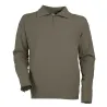 Chemise F1 coton kaki 240g/m² - col zippé, poignets ajustables