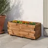 Jardinière bois autoclave 80x40cm - Résistante extérieur